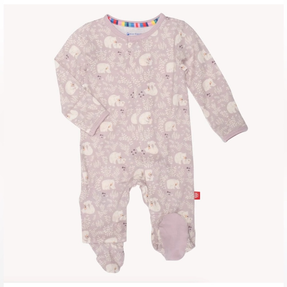 EUC Magnetic Me Footed Pajama - Cuddle Club Print
